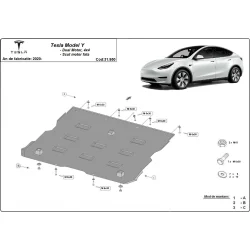 Stalowa osłona silnika elektrycznego przedniego Tesla Model Y AWD/Model 3 (2020-2025)
